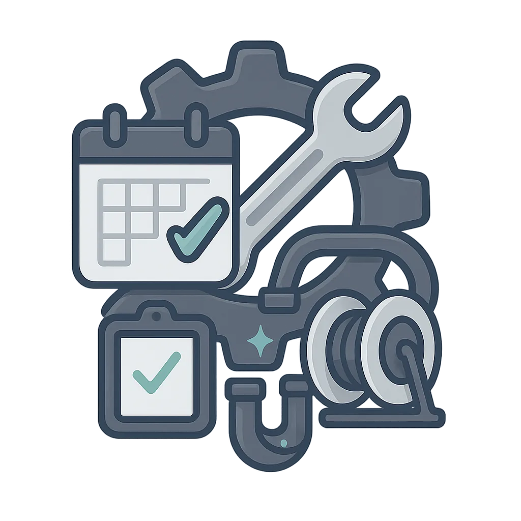 Illustration entretien et maintenance pour syndics, commerces et copropriétés