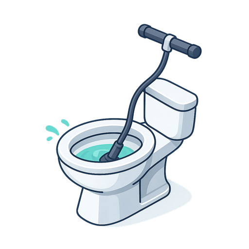 Illustration débouchage WC et toilettes